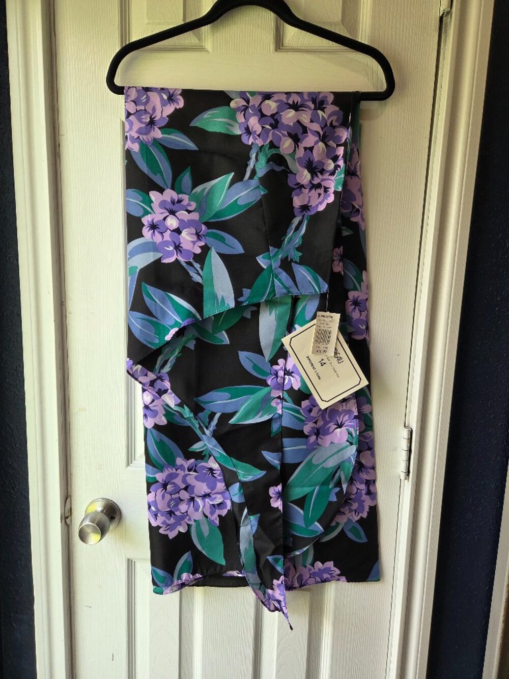 Hilo Hattie Pareau Convertible Dress Cover Up Tropical Floral One Size Long NWT